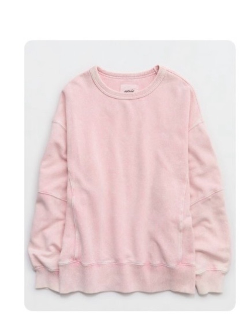 aerie Light Pink Crewneck Sweatshirt